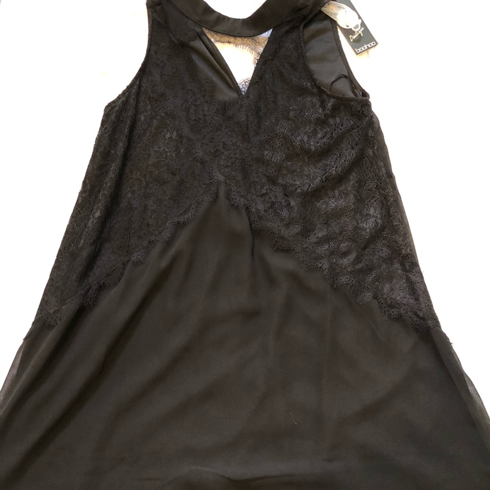 NEVER WORN: boohoo black lace dress